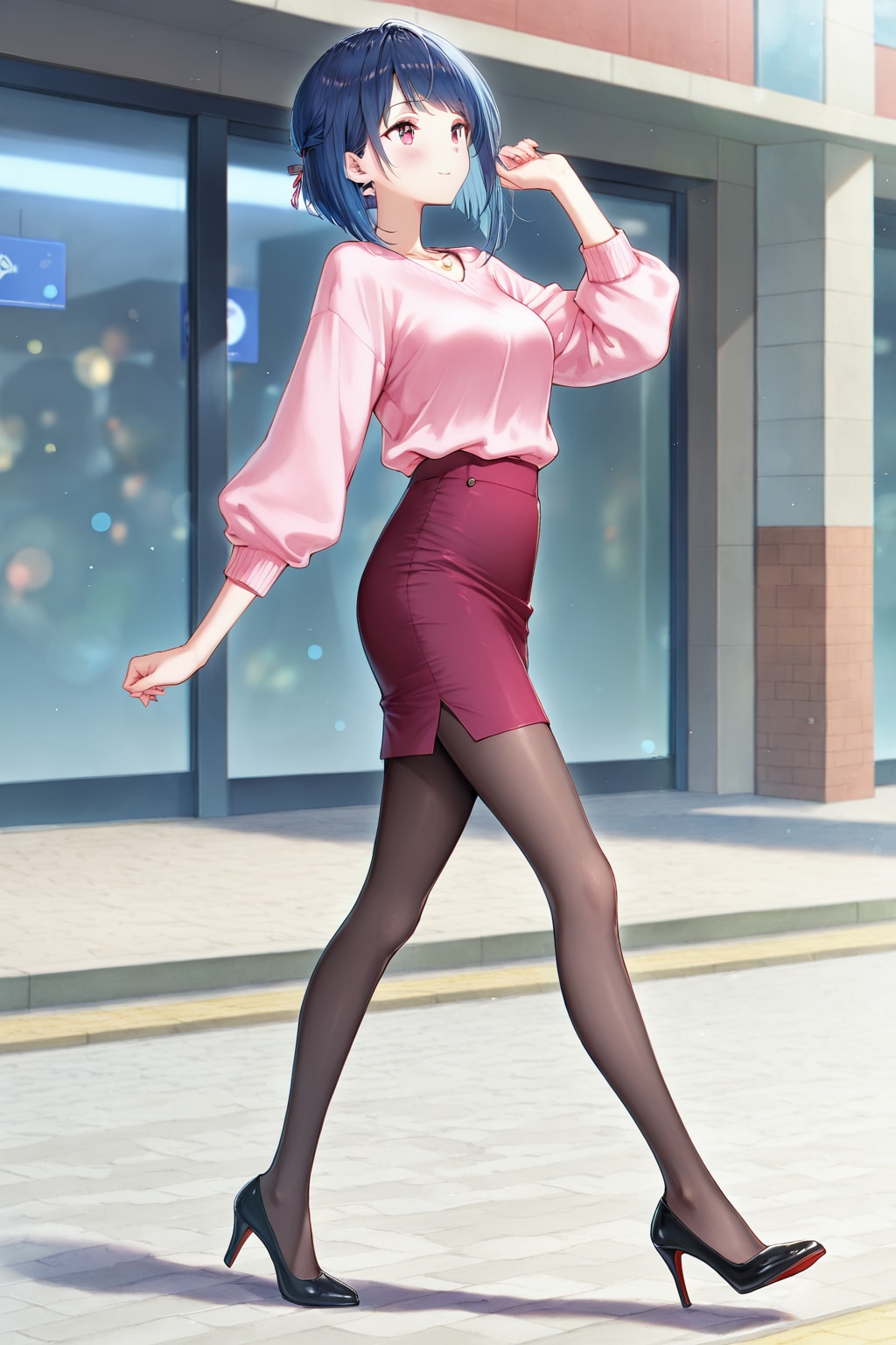 pullover-style blouseのＯＬさん