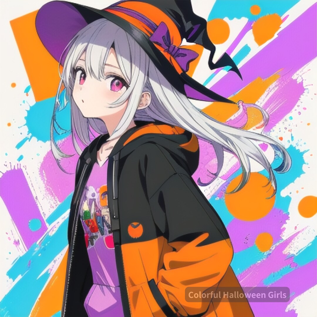 Colorful Halloween Girls