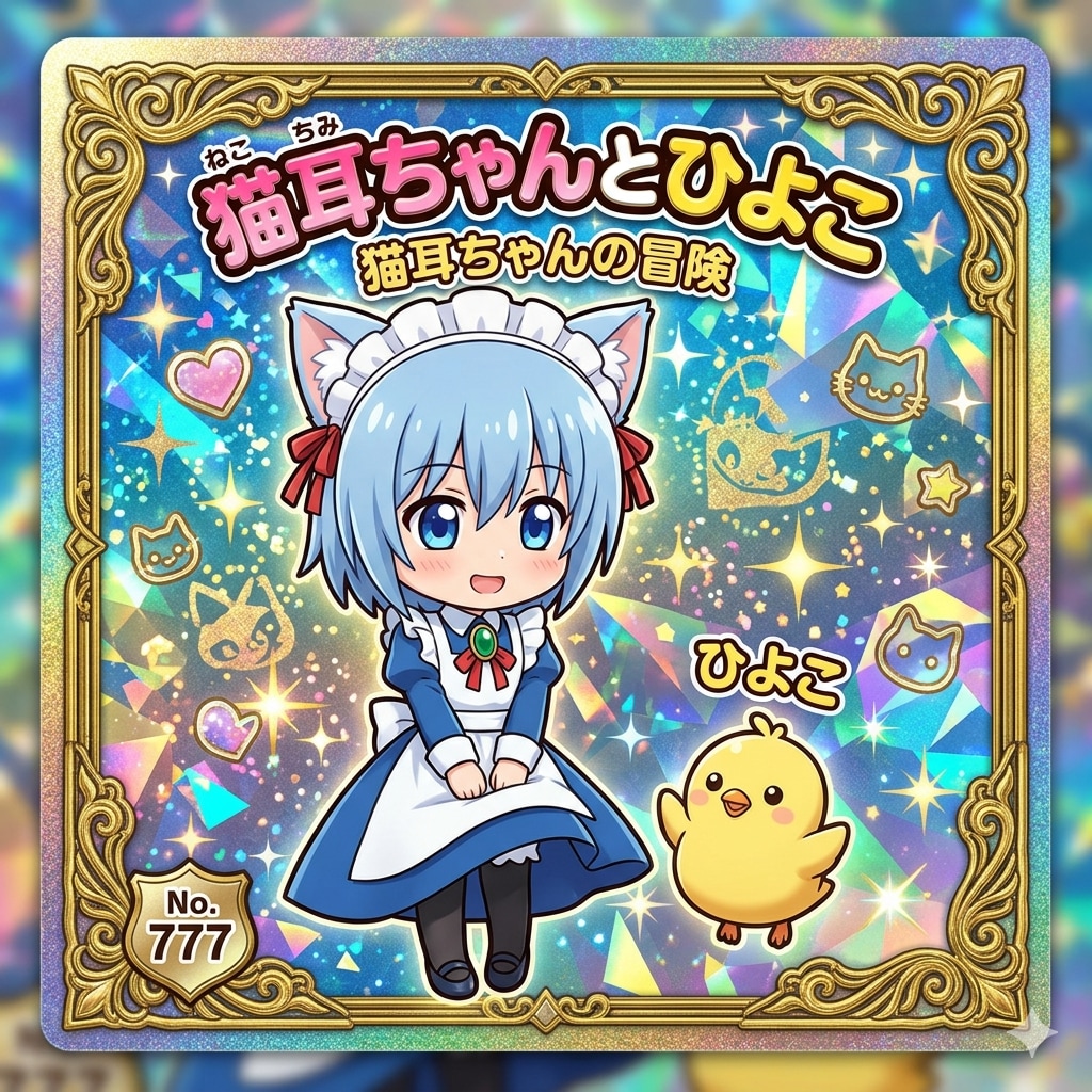 猫耳ちゃんとひよこ　猫耳ちゃんの冒険 | の人気AIイラスト・グラビア