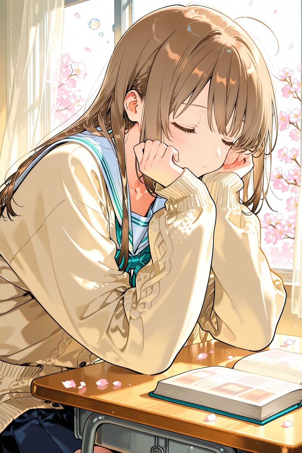 窓辺の春眠読書