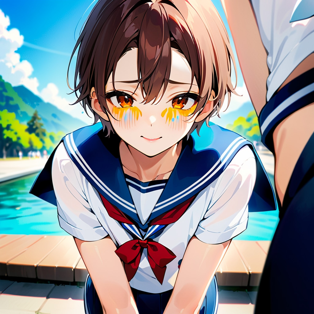 セーラー服なんて、恥ずかしい・・・