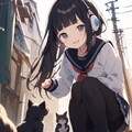 路地裏猫の集会 3枚目