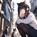路地裏猫の集会 7枚目