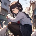 路地裏猫の集会 5枚目