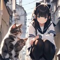 路地裏猫の集会 10枚目