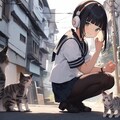 路地裏猫の集会 9枚目