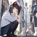 路地裏猫の集会 8枚目