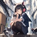路地裏猫の集会 12枚目