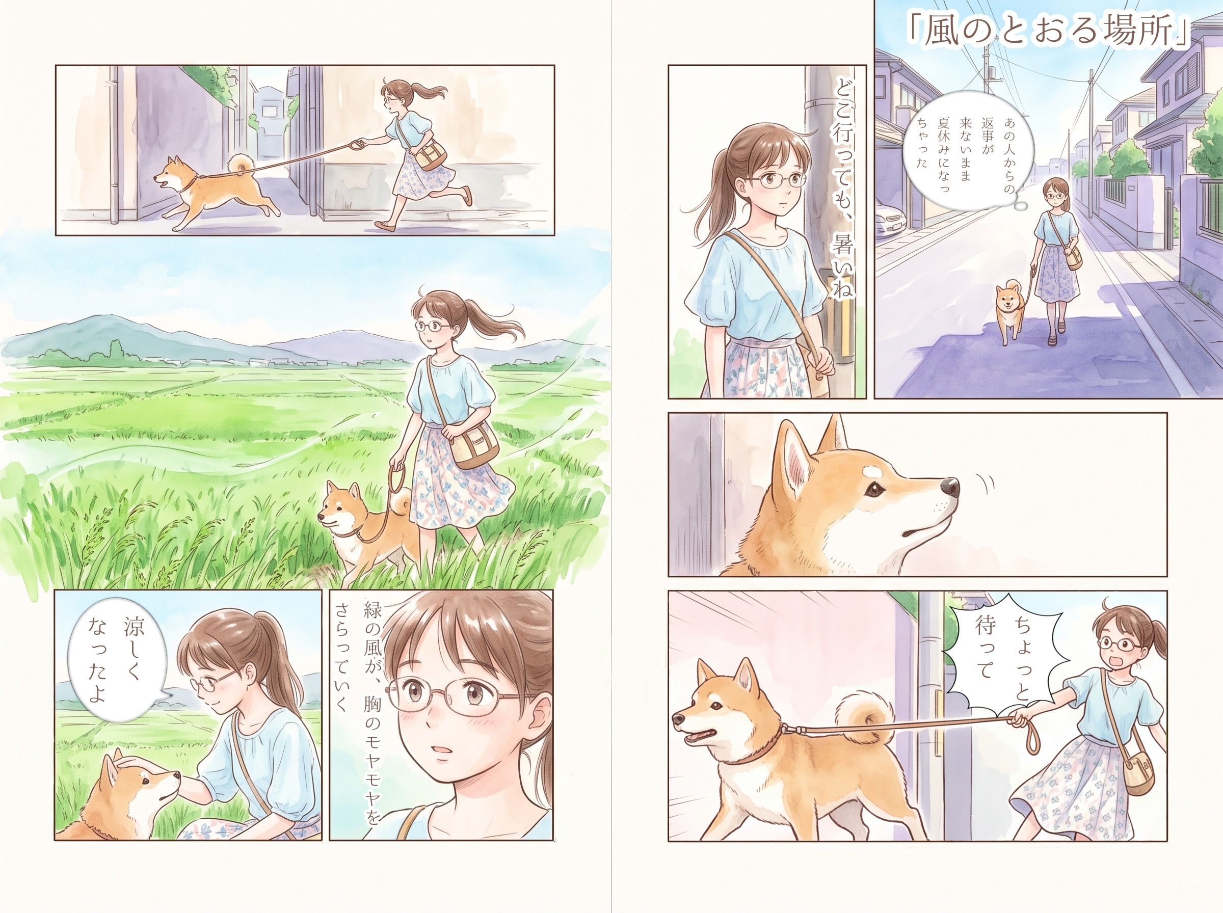 #025 風の通る場所　★AI併用作品★