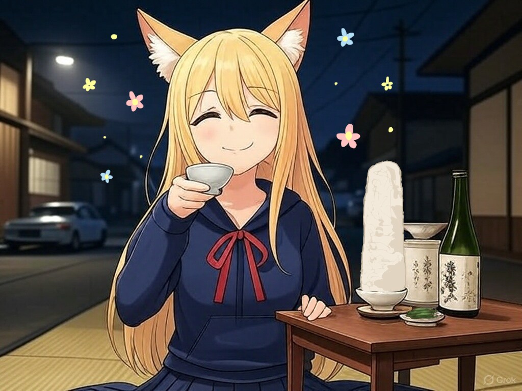 路上に畳を敷いて晩酌するというプレイ