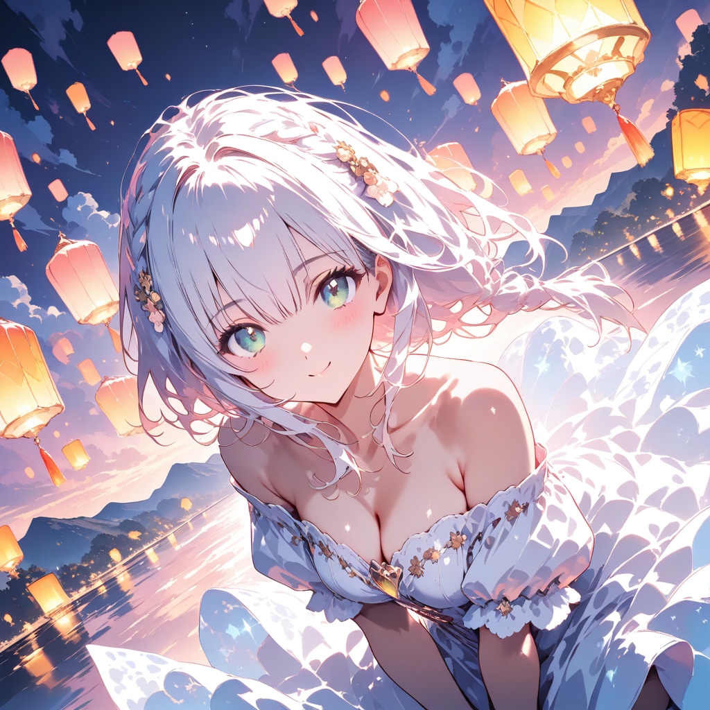 夜空を彩る光のランタン
