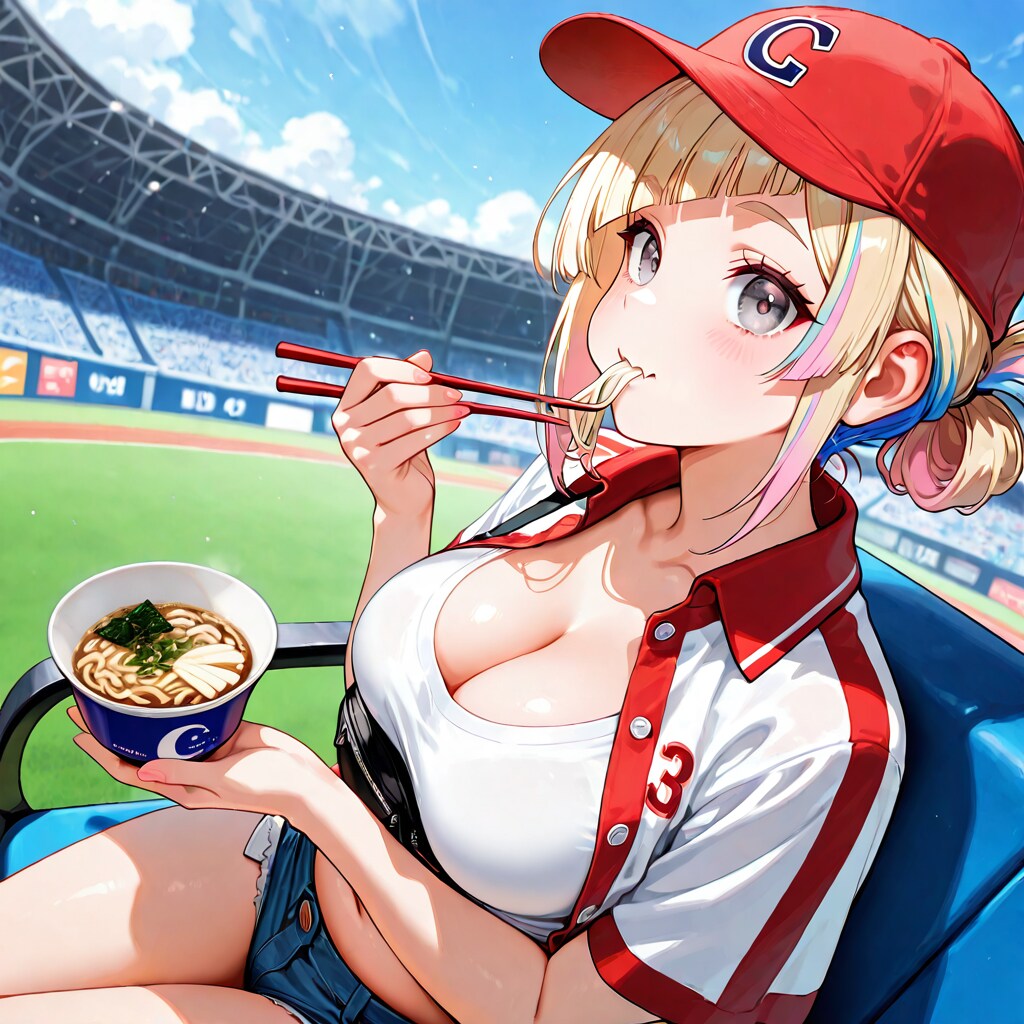 野球観戦といえばうどんじゃろ☆