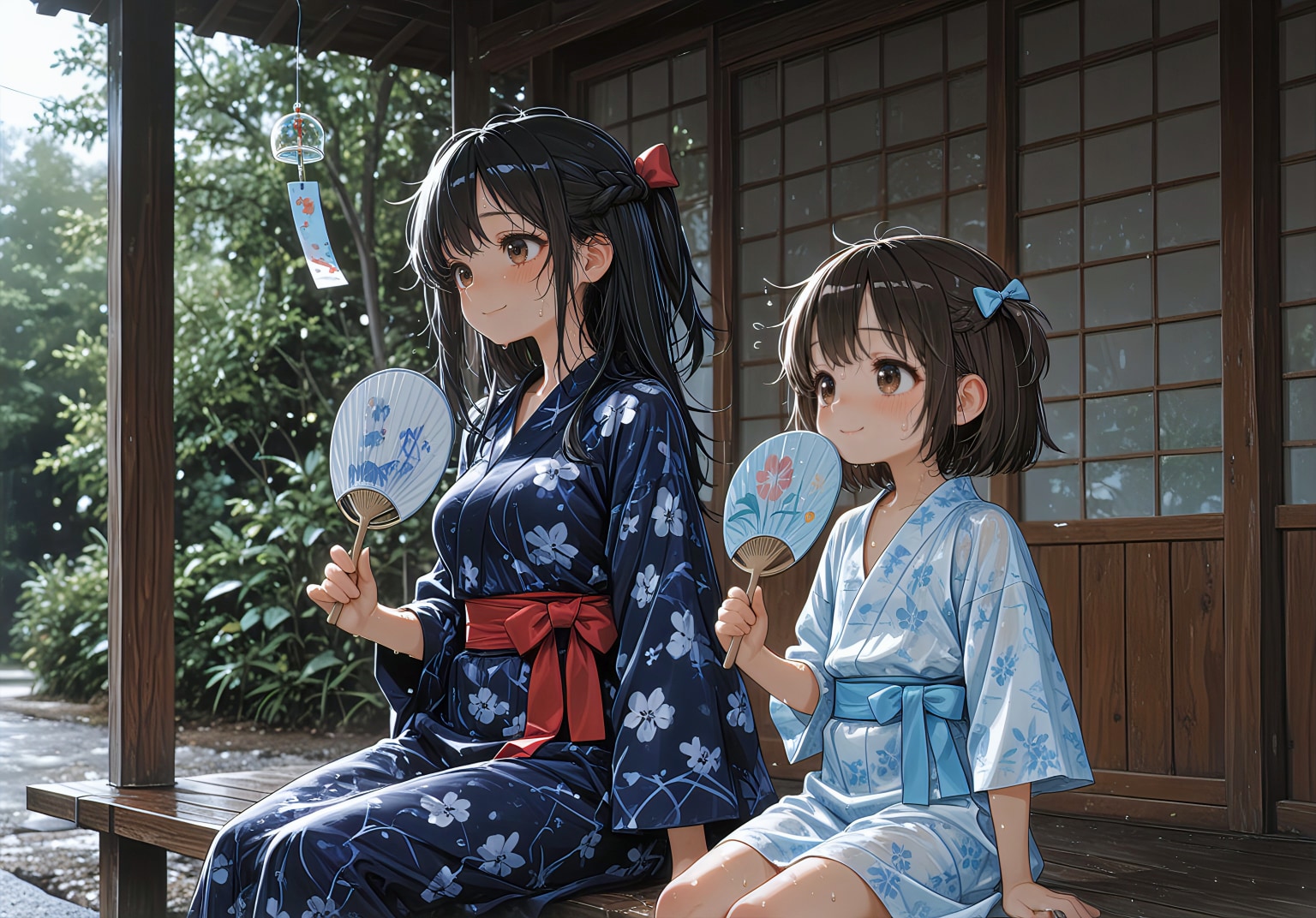 蒸し暑い日の涼み方