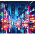 雨の街の風景 3枚目