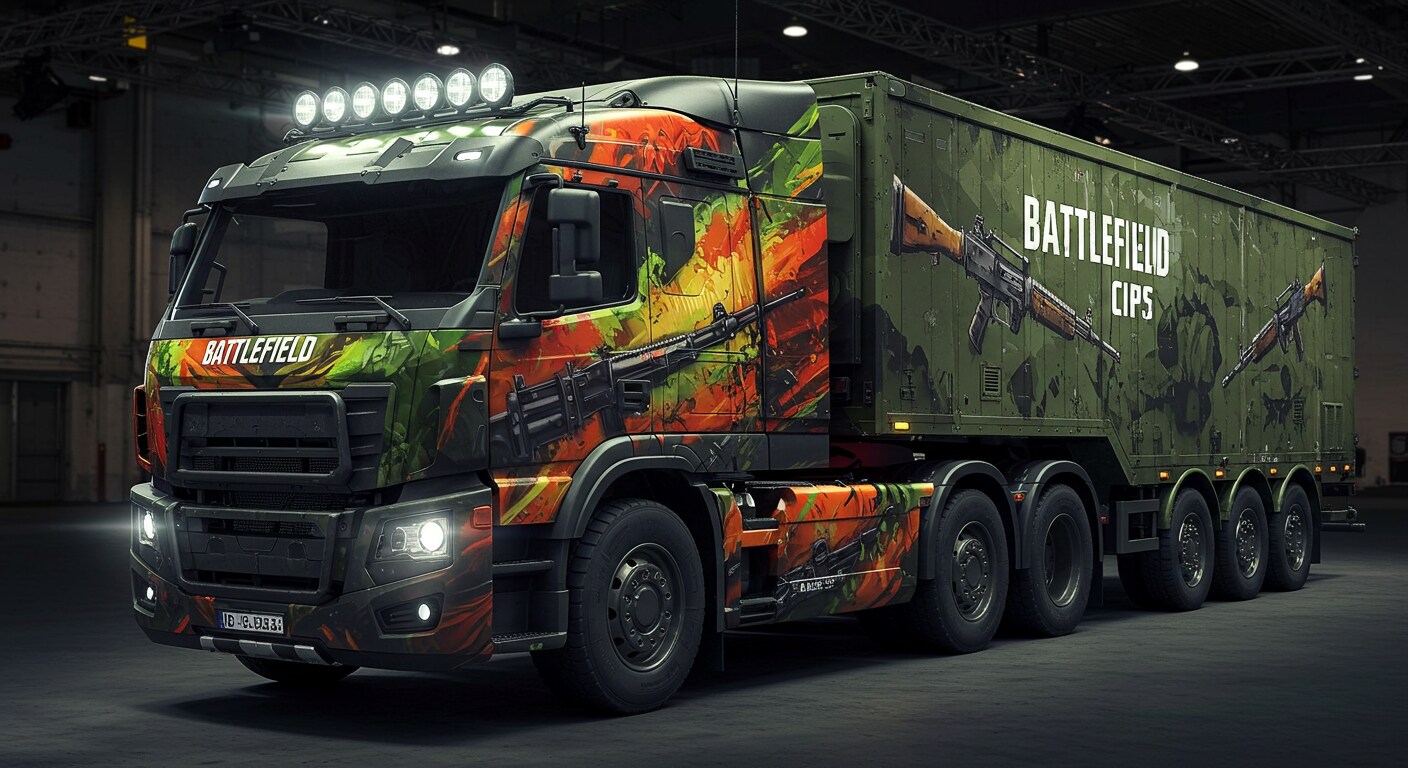 バトルフィールドスカニアトラック | の人気AIイラスト・グラビア
