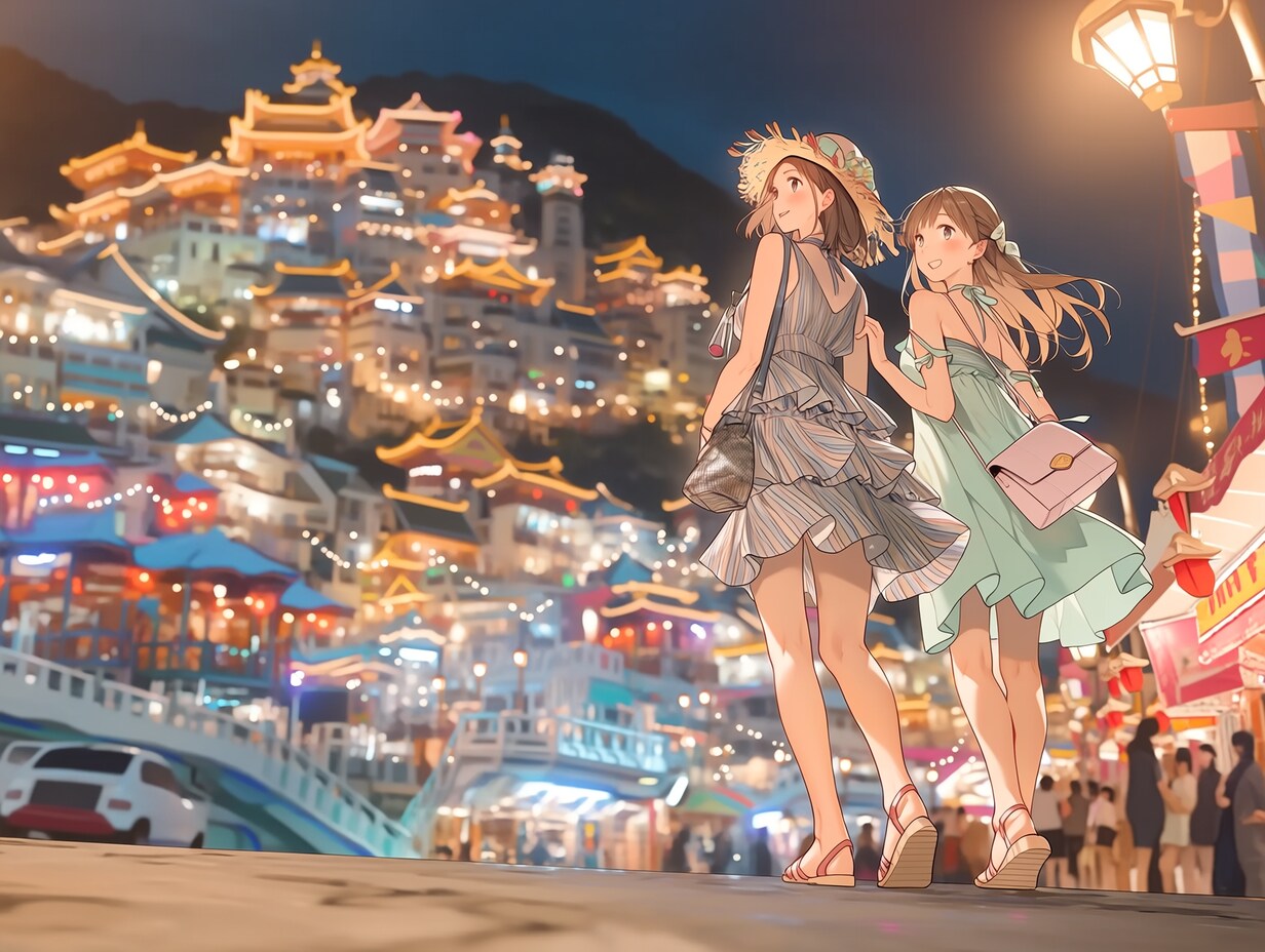観光地の夜（ニジジャーニー）