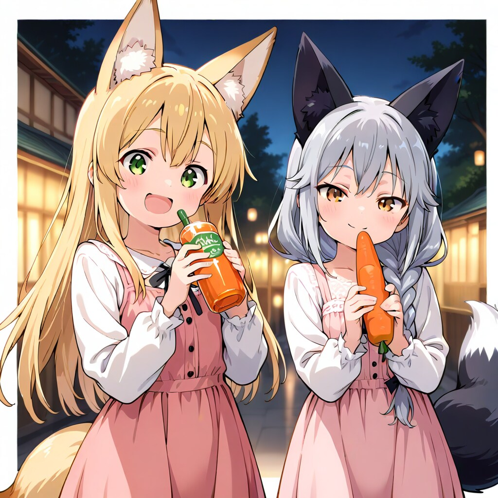 野菜もたべよう（ジュース派とまるかじり派）