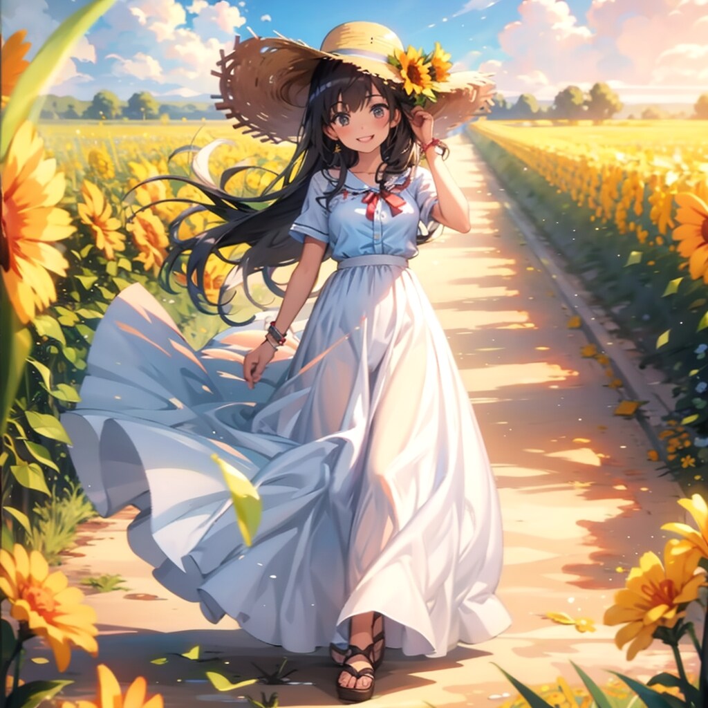 花畑 | の人気AIイラスト・グラビア