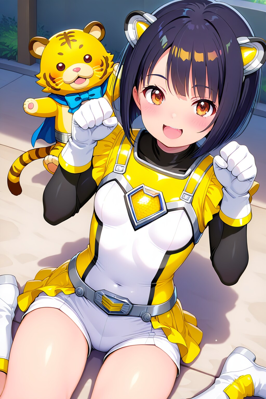 戦隊ヒロインのような女の子