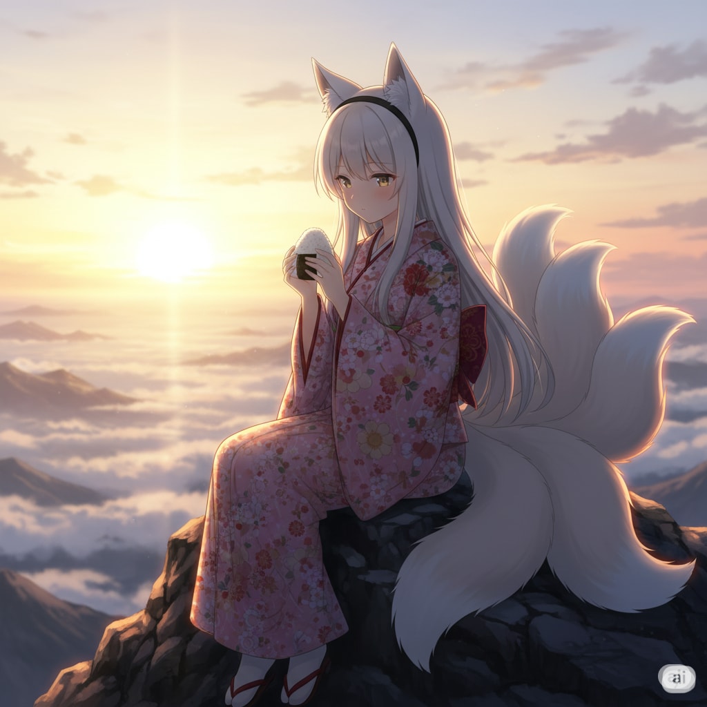 【狐独のグルメ】掌の温もり、至高の三角形 | の人気AIイラスト・グラビア