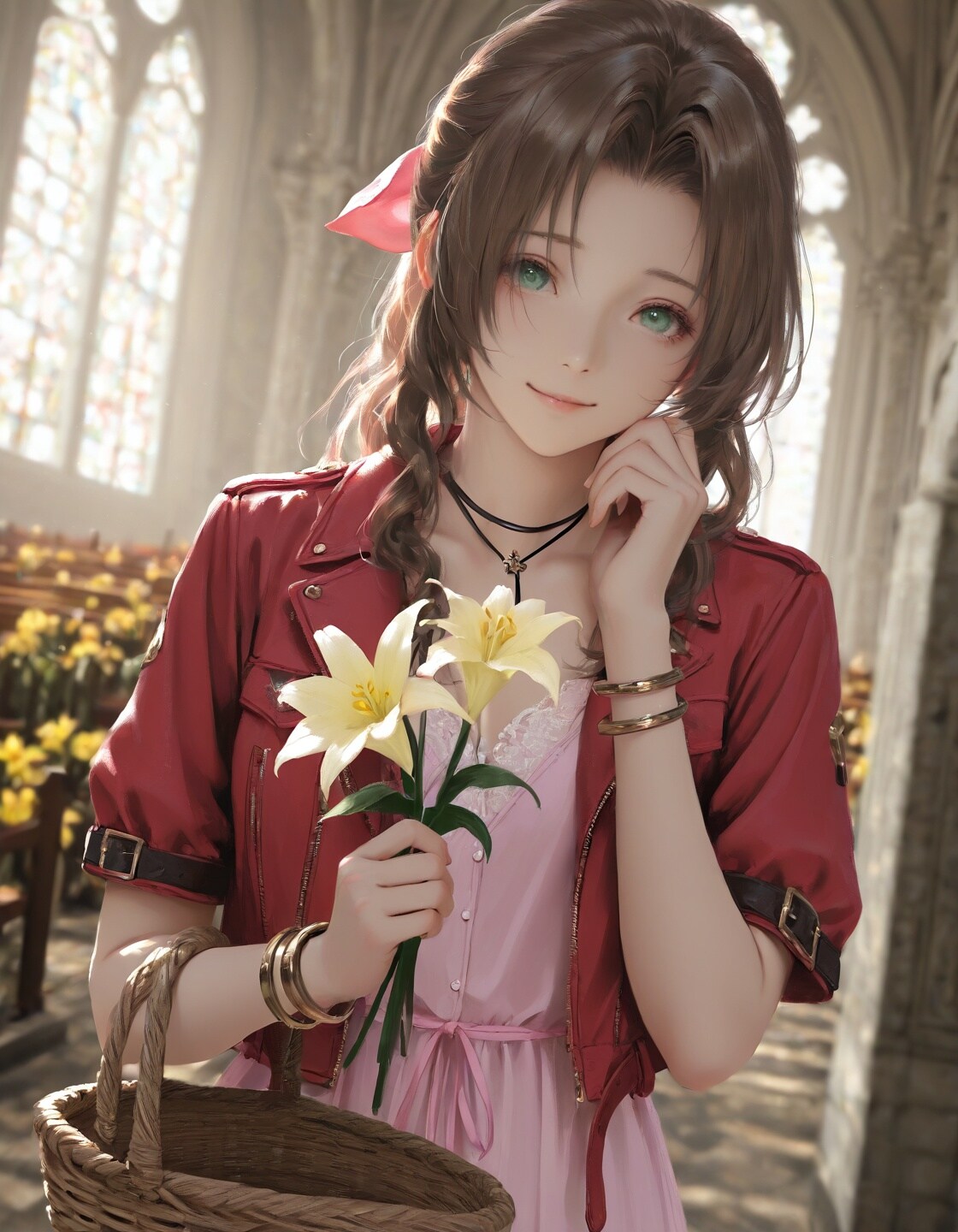 スラムの花売り