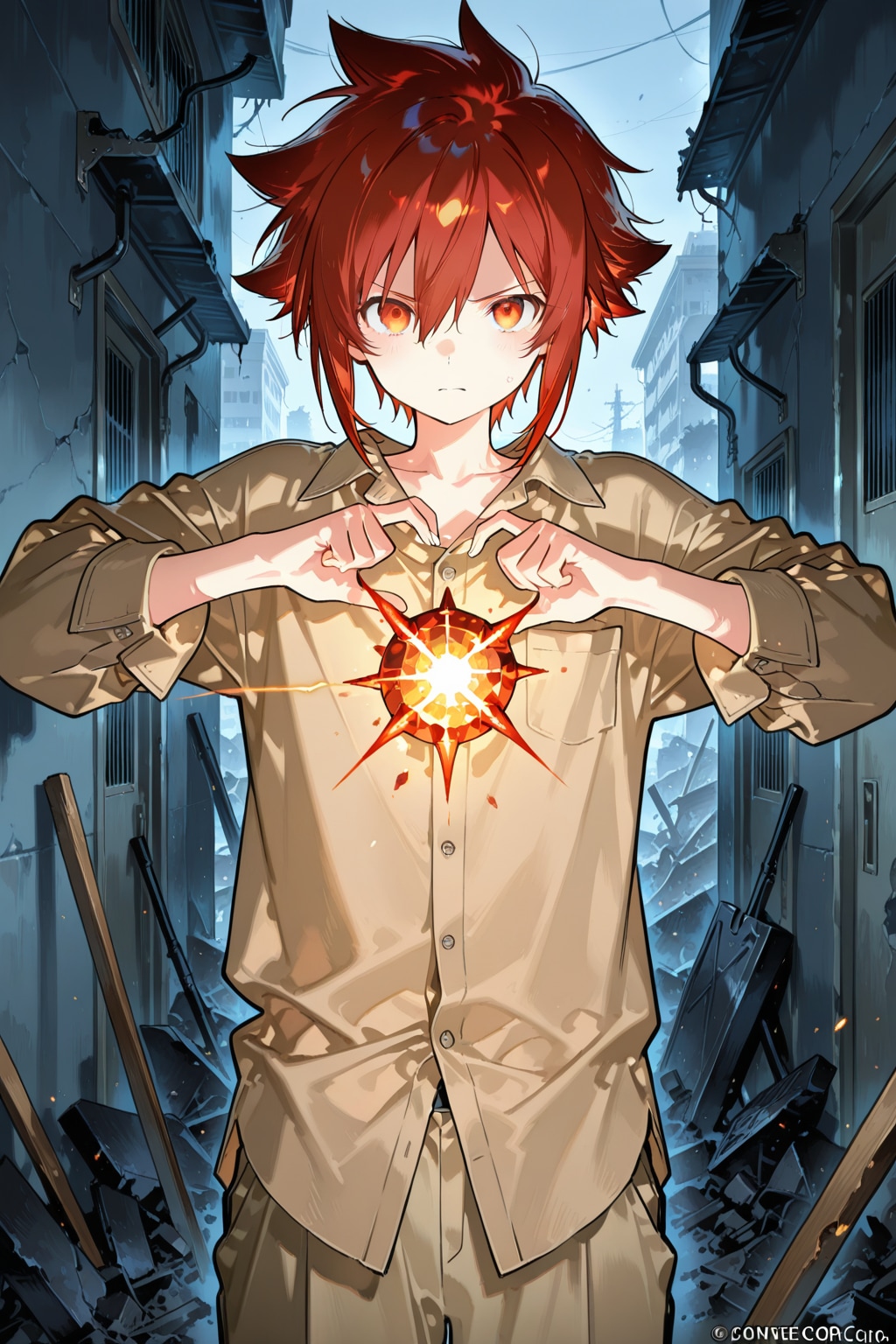 燃える瞳の能力者