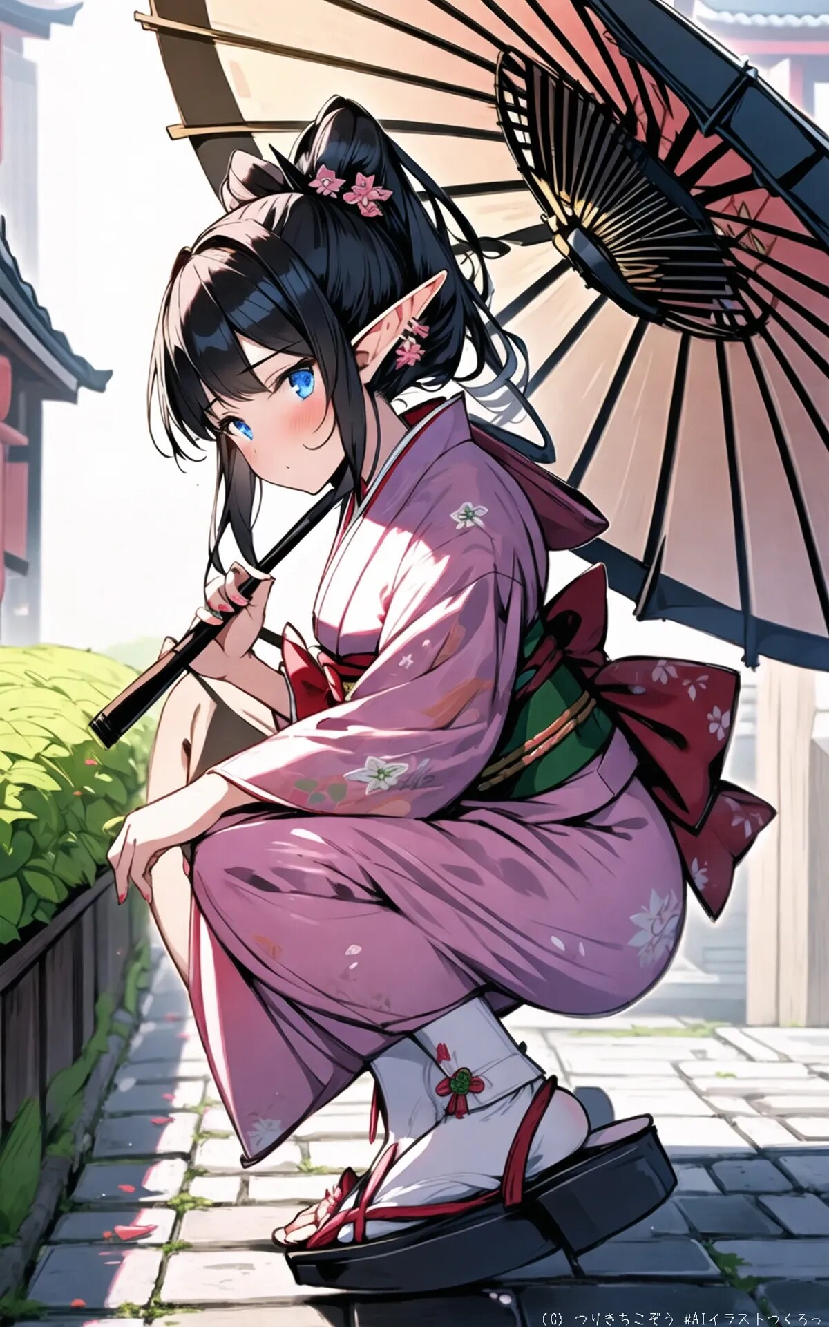 黒髪エルフさんの日本旅行