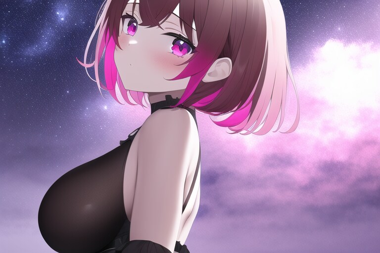 星空の下