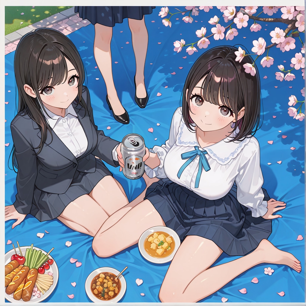 花見中におばけ桜