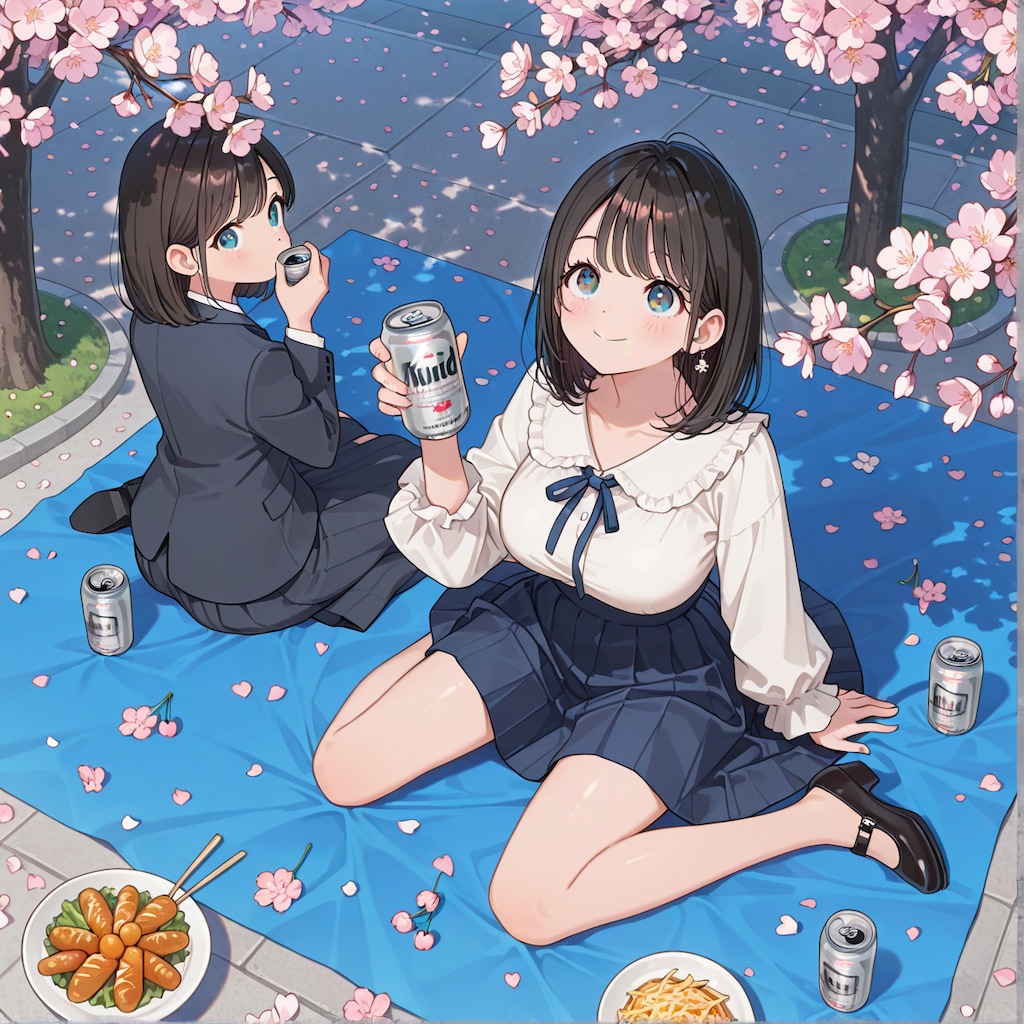 花見中におばけ桜