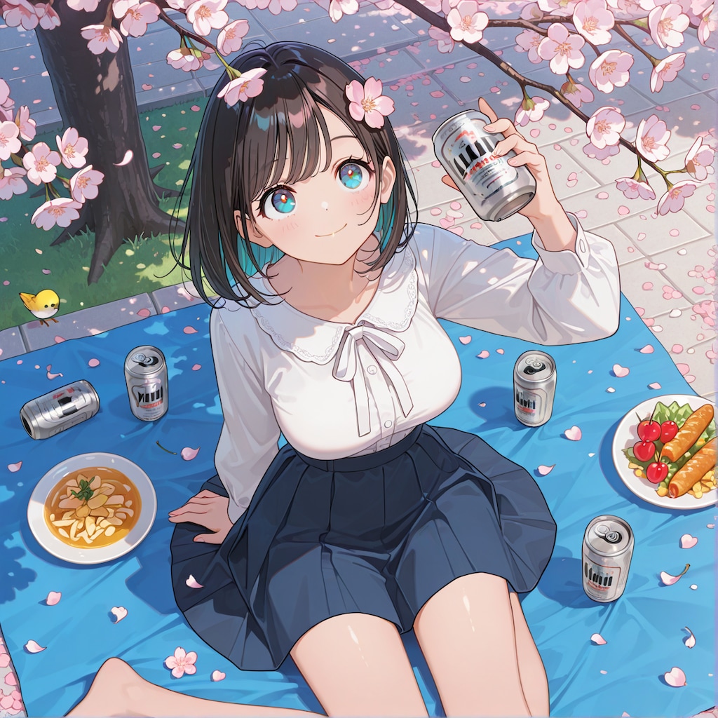 花見中におばけ桜