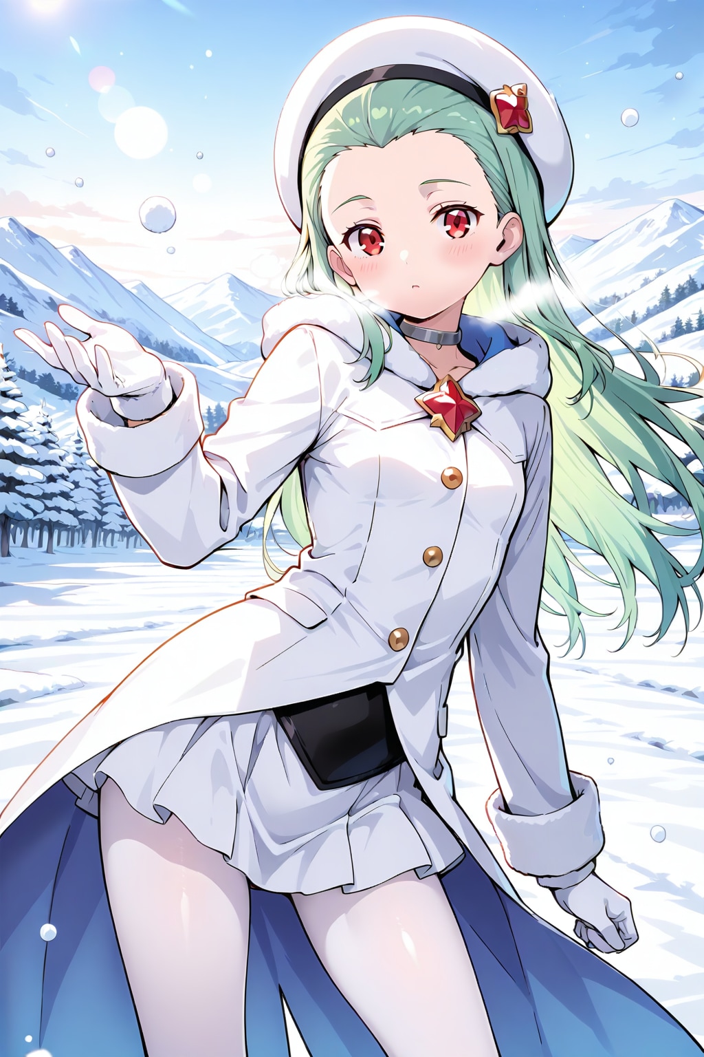 雪中魔法少女 | の人気AIイラスト・グラビア