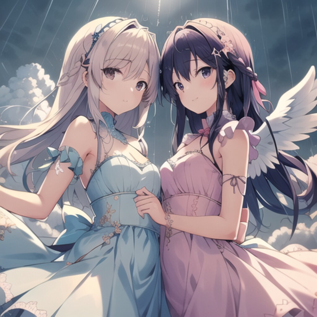 舞い降りた二人の天使