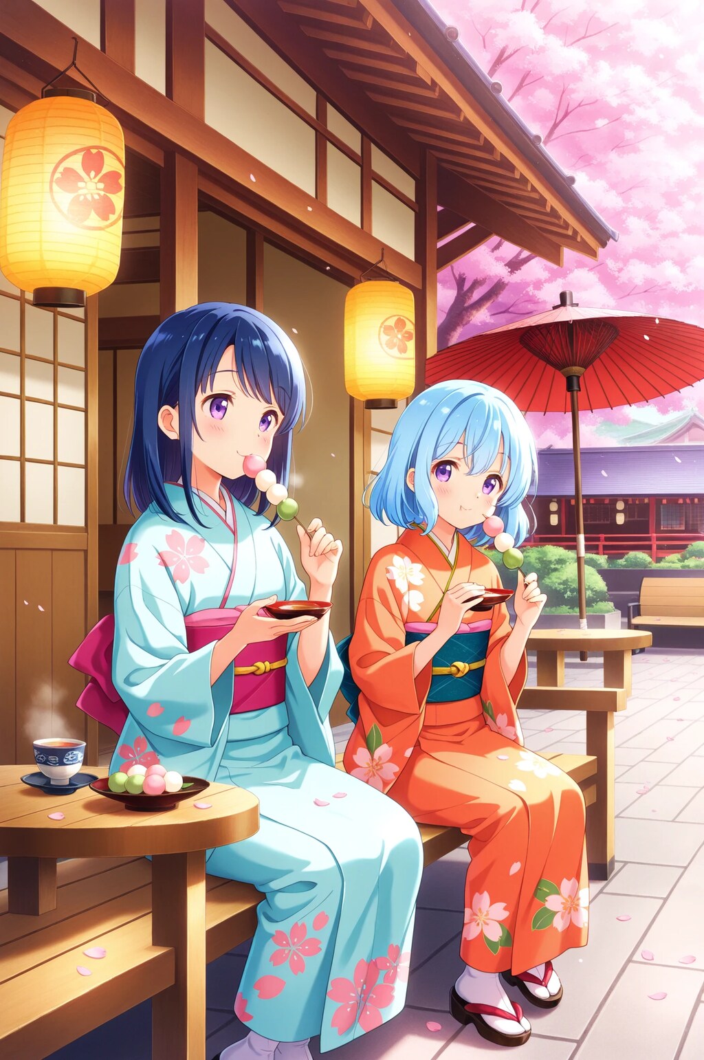 桜とお団子