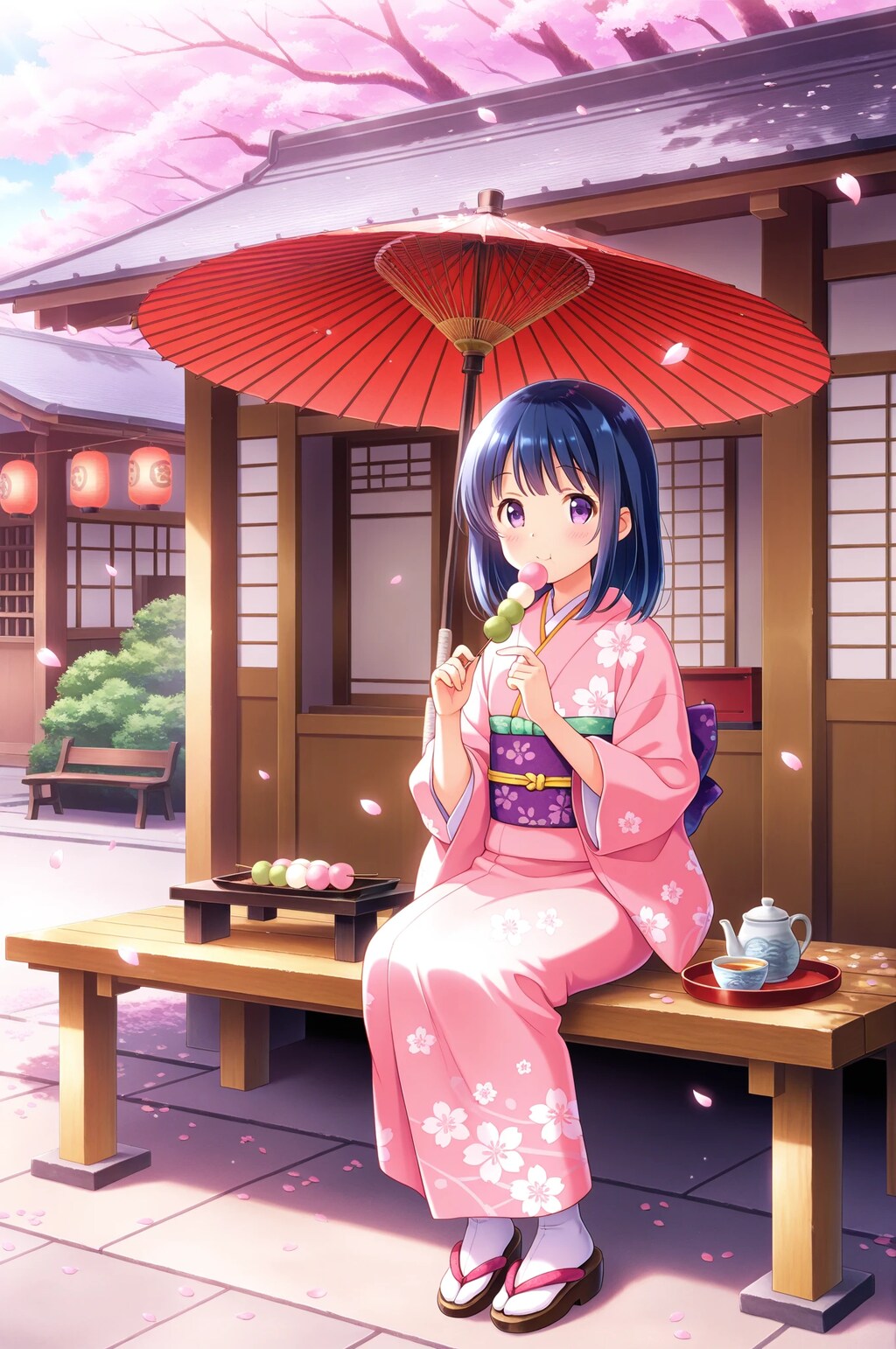 桜とお団子