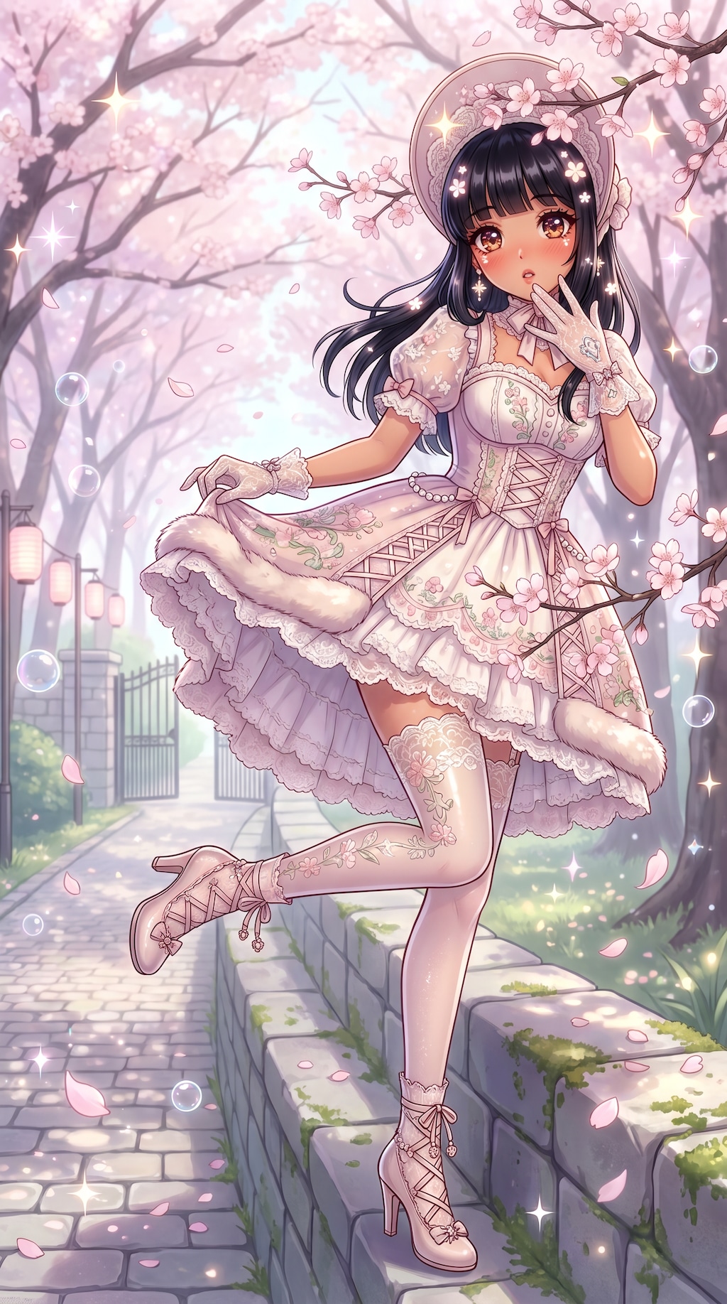 桜帽の白露