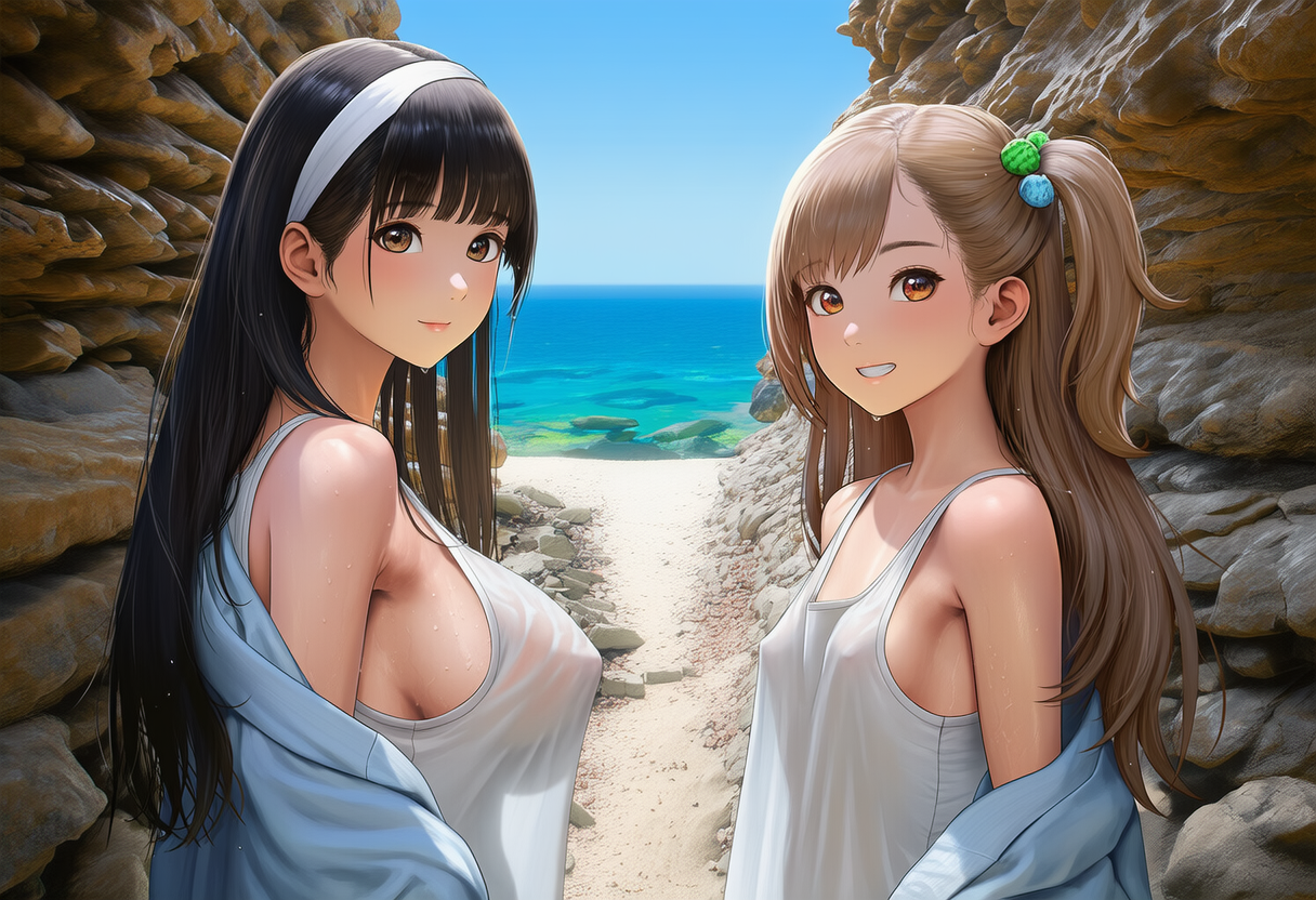 隠れビーチ
