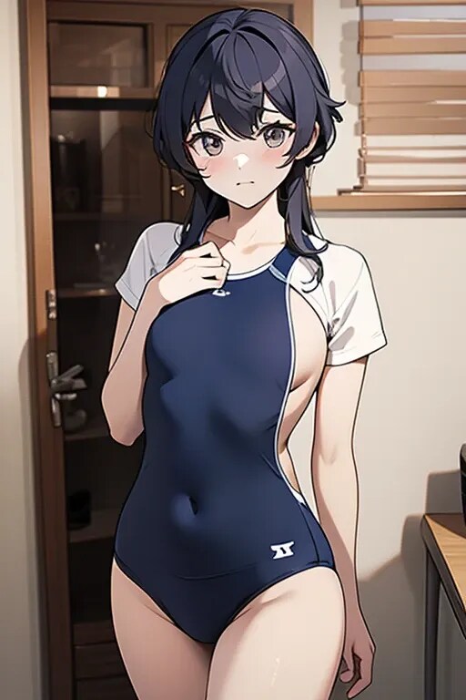 スクール水着の女の子