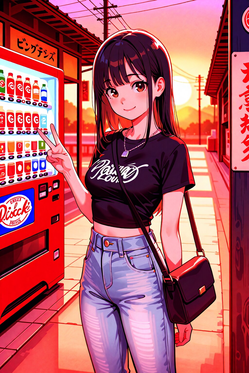 自販機前
