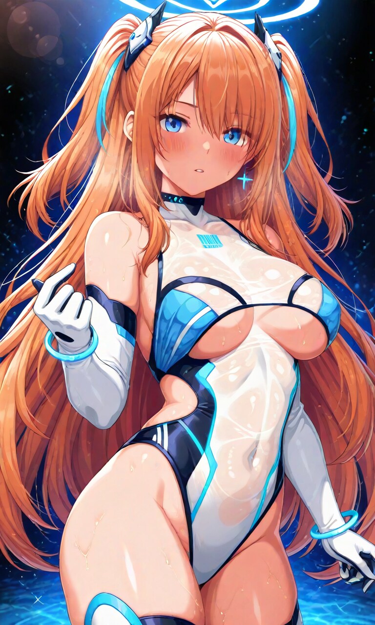 レースクイーン風の金髪ギャル達