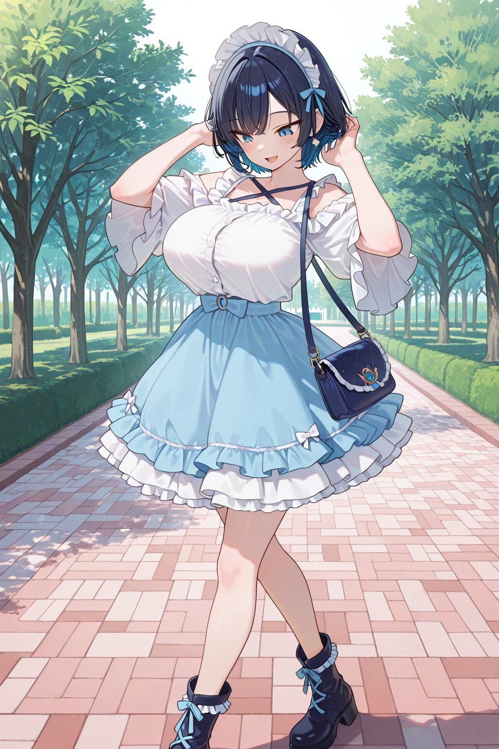 フリフリにイメチェンのツリ目さん