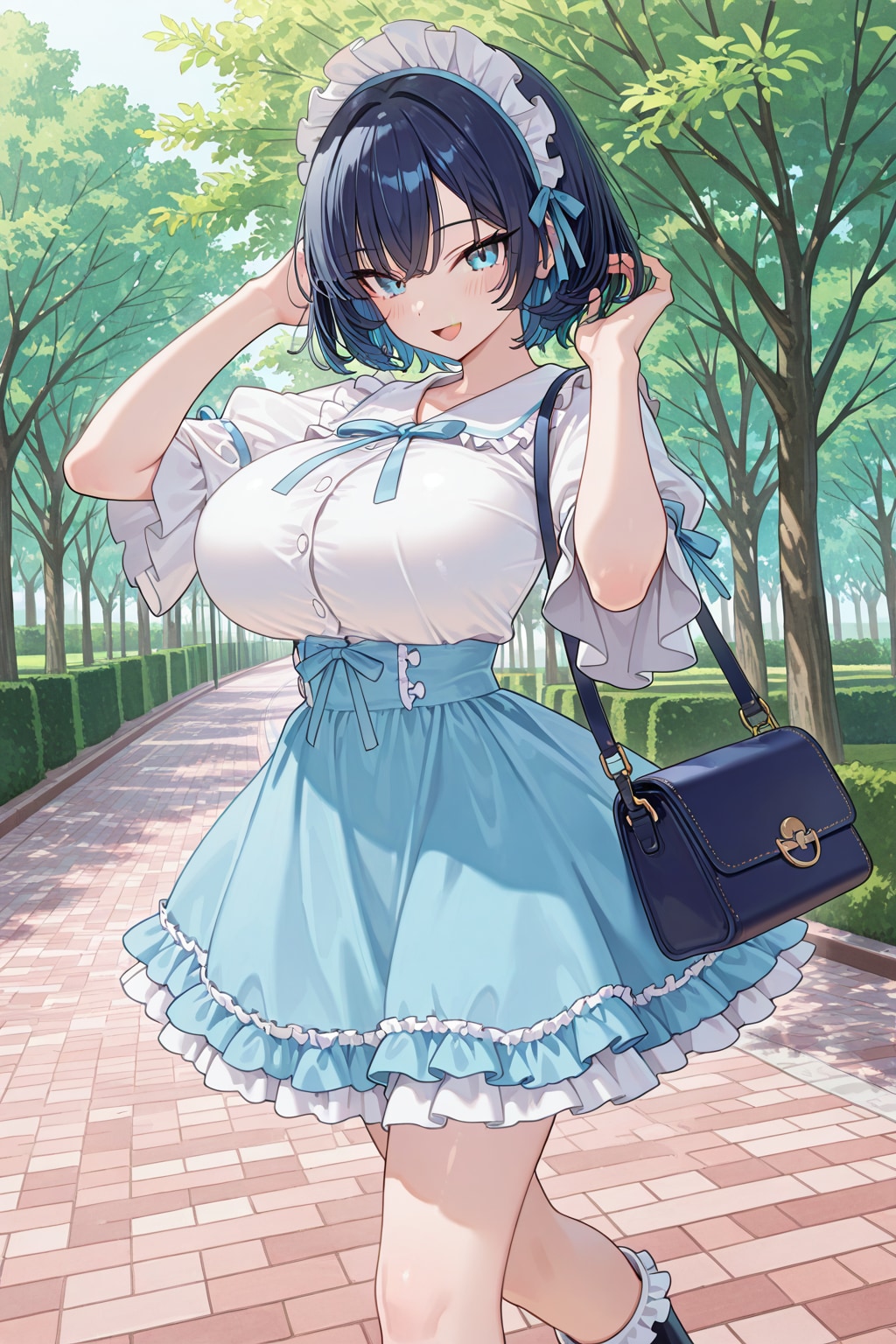 フリフリにイメチェンのツリ目さん