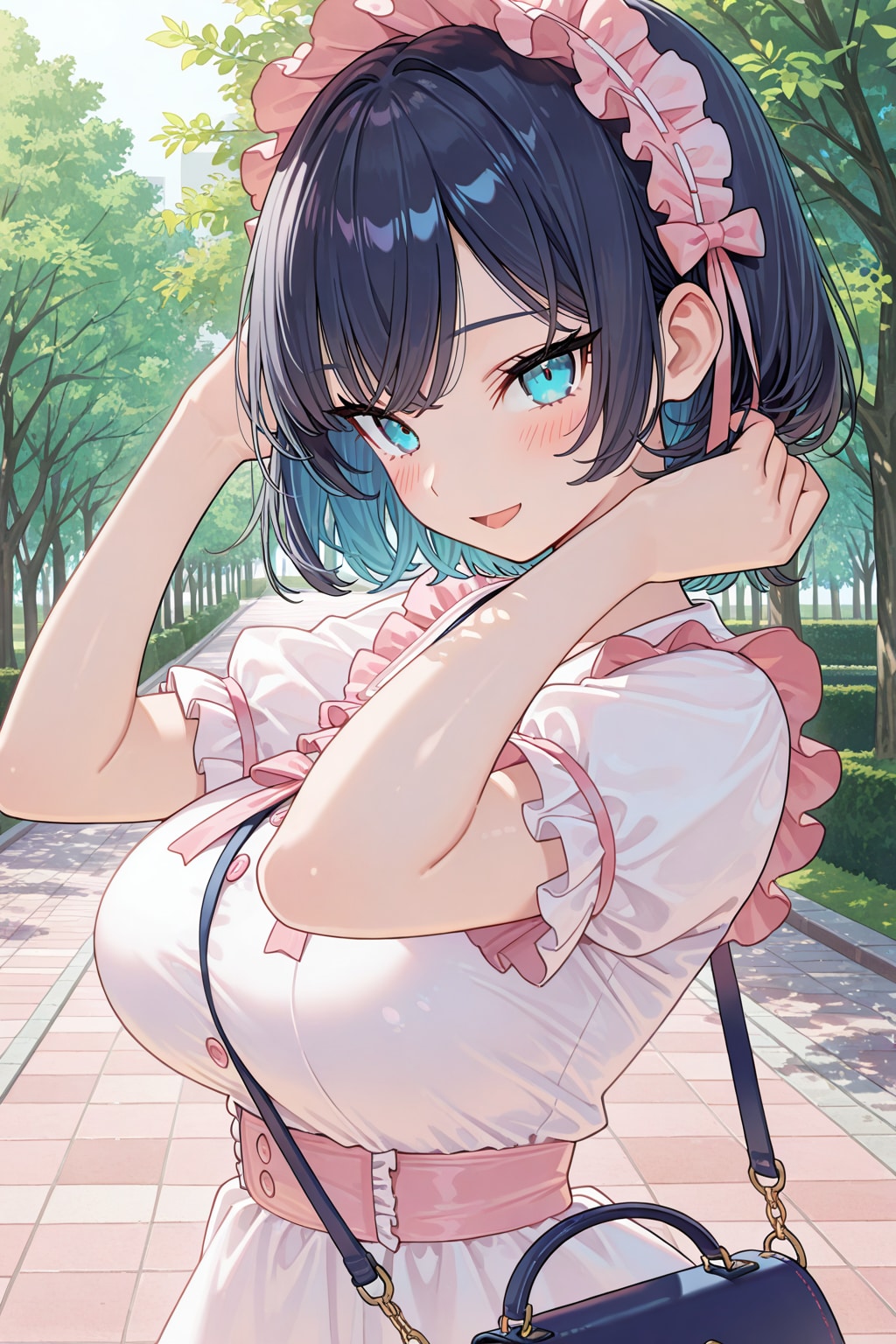 フリフリにイメチェンのツリ目さん