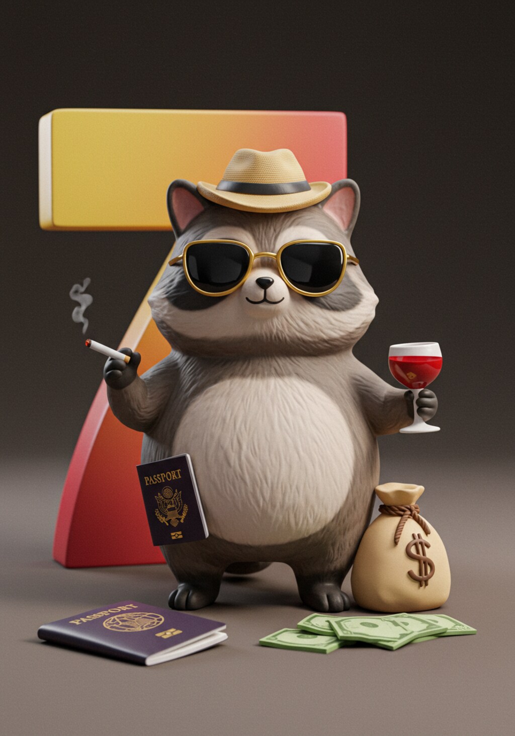 洋行帰りの狸、シガー・ラッキー