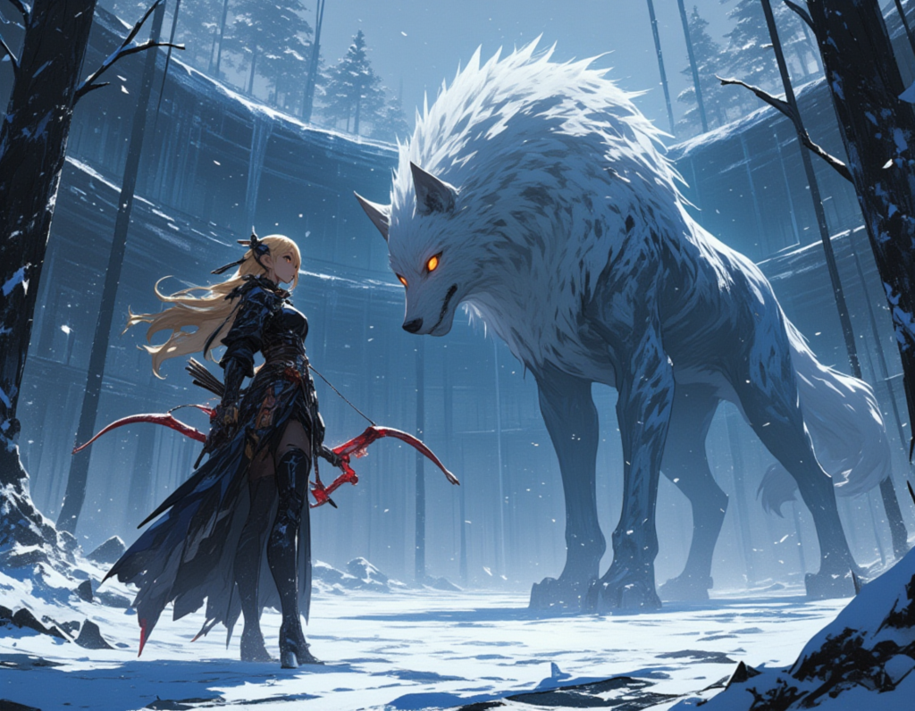 【セナ】黒の森の決戦：セナとフェンリルの対峙