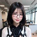 眼鏡ボンテージでポロリ 8枚目