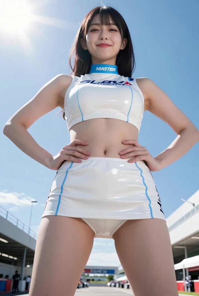 RQおねえさんに見下ろされる