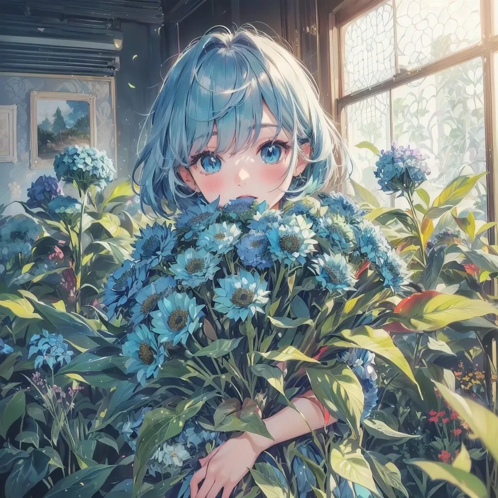 青髪✨