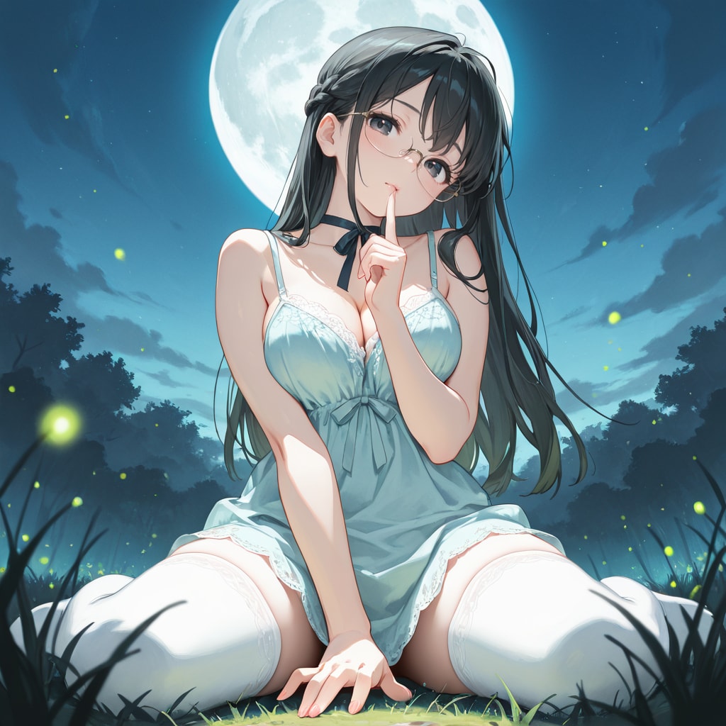 蛍とお月さま…