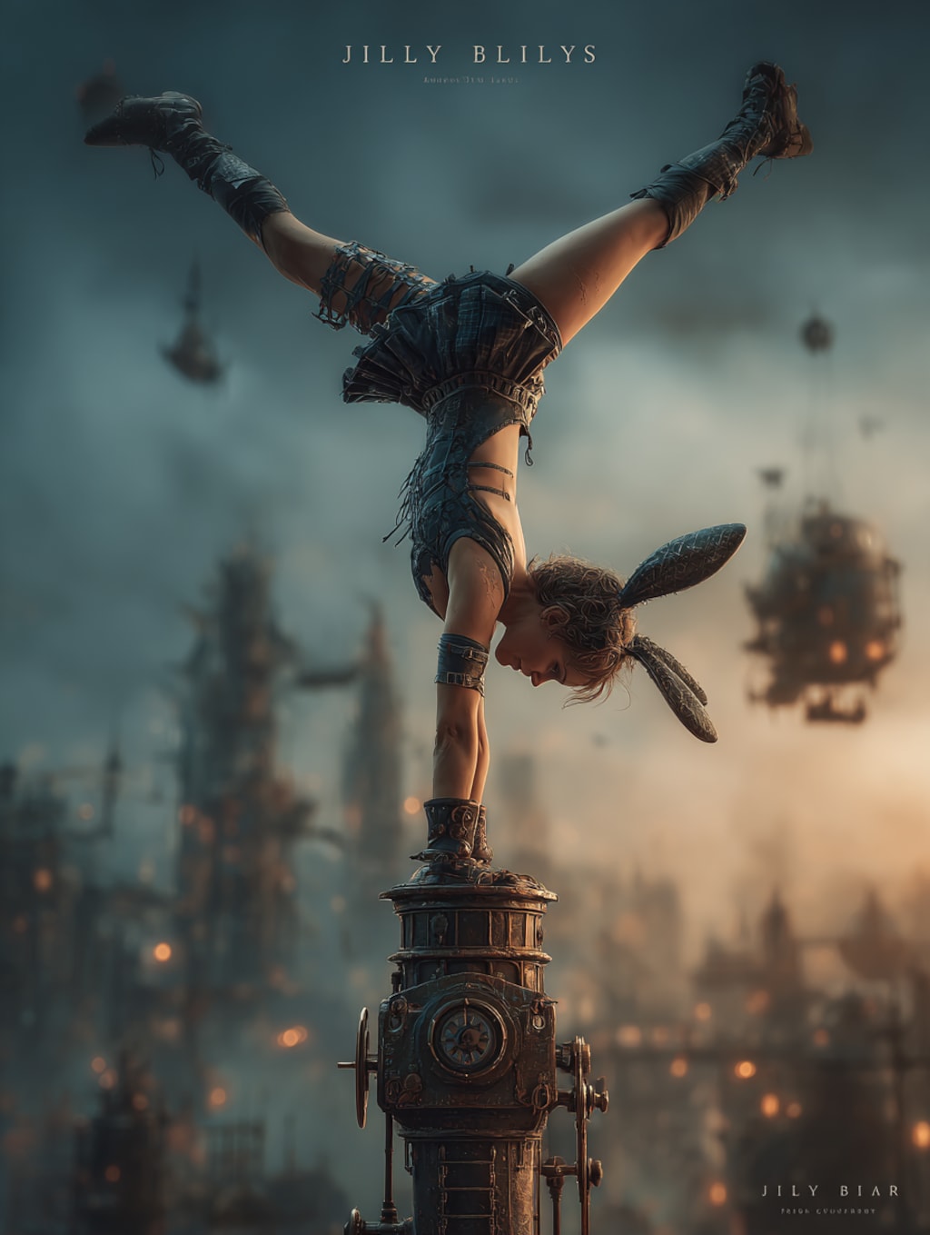 デスバニーの逆立ち